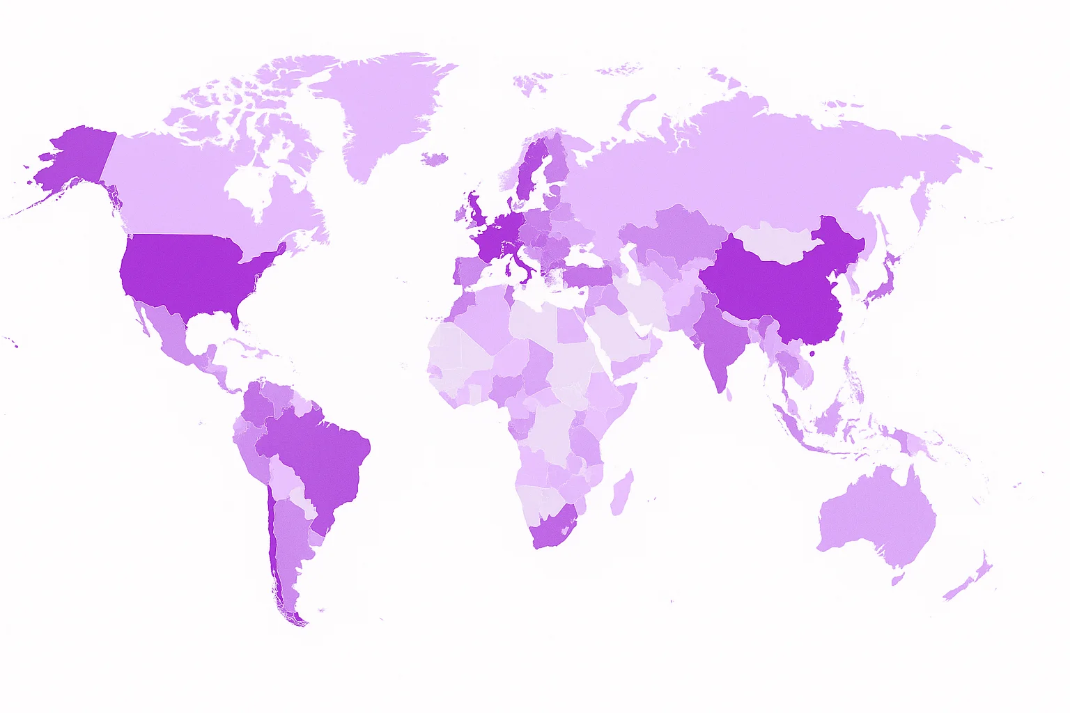 Global diaspora map